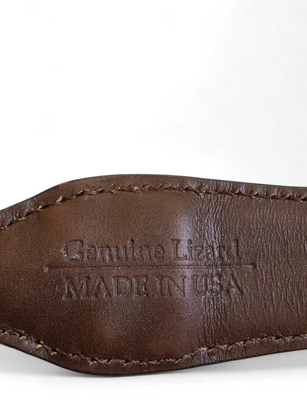 Vintage genuine lizard